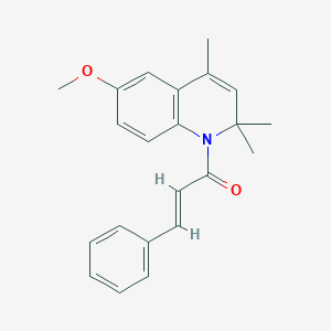 molecular formula C22H23NO2 B361107 1-Cinnamoyl-2,2,4-trimethyl-1,2-dihydro-6-quinolinyl methyl ether CAS No. 371935-72-7