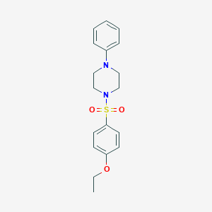 molecular formula C18H22N2O3S B361126 1-[(4-Ethoxyphenyl)sulfonyl]-4-phenylpiperazine CAS No. 326885-35-2