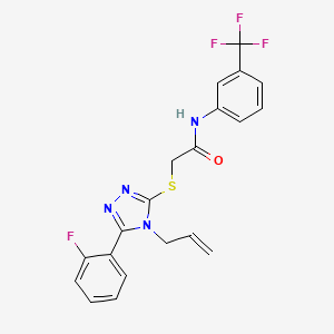 2-{[4-allyl-5-(2-fluorophenyl)-4H-1,2,4-triazol-3-yl]thio}-N-[3-(trifluoromethyl)phenyl]acetamide