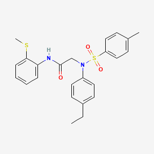 N~2~-(4-ethylphenyl)-N~2~-[(4-methylphenyl)sulfonyl]-N~1~-[2-(methylthio)phenyl]glycinamide