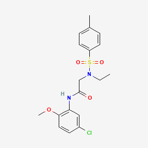 N~1~-(5-chloro-2-methoxyphenyl)-N~2~-ethyl-N~2~-[(4-methylphenyl)sulfonyl]glycinamide