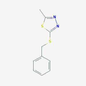 molecular formula C10H10N2S2 B361151 2-Benzylsulfanyl-5-methyl-1,3,4-thiadiazole CAS No. 42755-32-8