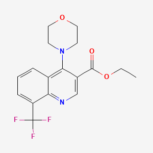 Ethyl 4-morpholin-4-yl-8-(trifluoromethyl)quinoline-3-carboxylate