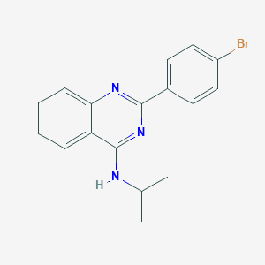 molecular formula C17H16BrN3 B361161 2-(4-bromophenyl)-N-isopropyl-4-quinazolinamine CAS No. 371945-15-2