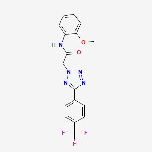 N-(2-methoxyphenyl)-2-{5-[4-(trifluoromethyl)phenyl]-2H-tetrazol-2-yl}acetamide