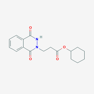 molecular formula C17H20N2O4 B361168 cyclohexyl 3-(1,4-dioxo-3H-phthalazin-2-yl)propanoate CAS No. 354993-00-3