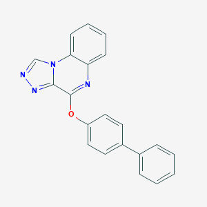 molecular formula C21H14N4O B361169 4-(4-Phenylphenoxy)-[1,2,4]triazolo[4,3-a]quinoxaline CAS No. 312587-69-2