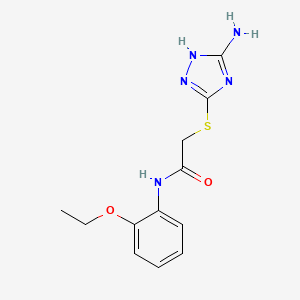 2-[(3-amino-1H-1,2,4-triazol-5-yl)thio]-N-(2-ethoxyphenyl)acetamide