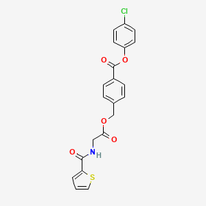 4-chlorophenyl 4-({[N-(2-thienylcarbonyl)glycyl]oxy}methyl)benzoate