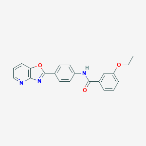 molecular formula C21H17N3O3 B361182 3-Ethoxy-N-(4-oxazolo[4,5-b]pyridin-2-yl-phenyl)-benzamide CAS No. 331866-54-7