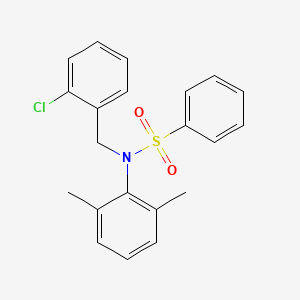 N-(2-chlorobenzyl)-N-(2,6-dimethylphenyl)benzenesulfonamide