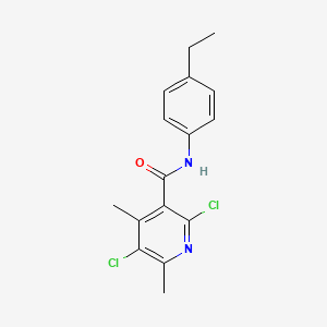 2,5-dichloro-N-(4-ethylphenyl)-4,6-dimethylnicotinamide