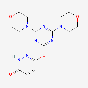 6-{[4,6-BIS(MORPHOLIN-4-YL)-1,3,5-TRIAZIN-2-YL]OXY}PYRIDAZIN-3-OL