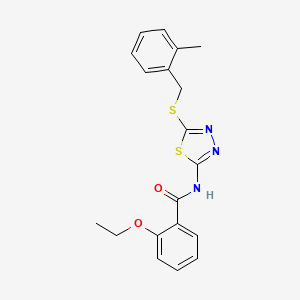 2-ethoxy-N-{5-[(2-methylbenzyl)thio]-1,3,4-thiadiazol-2-yl}benzamide