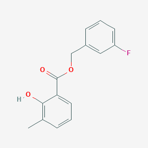 3-fluorobenzyl 2-hydroxy-3-methylbenzoate