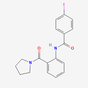 4-iodo-N-[2-(1-pyrrolidinylcarbonyl)phenyl]benzamide