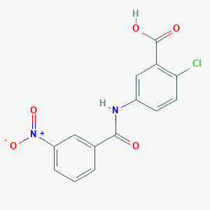 2-chloro-5-[(3-nitrobenzoyl)amino]benzoic acid