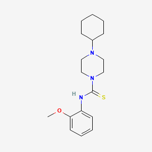 4-cyclohexyl-N-(2-methoxyphenyl)piperazine-1-carbothioamide