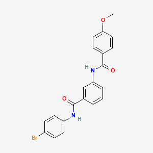 N-(4-bromophenyl)-3-[(4-methoxybenzoyl)amino]benzamide