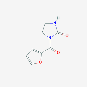 molecular formula C8H8N2O3 B3612153 1-(Furan-2-carbonyl)imidazolidin-2-one 