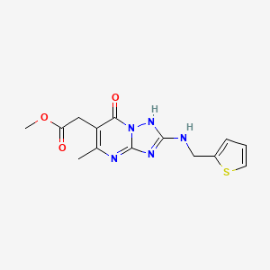 methyl {5-methyl-7-oxo-2-[(2-thienylmethyl)amino]-4,7-dihydro[1,2,4]triazolo[1,5-a]pyrimidin-6-yl}acetate