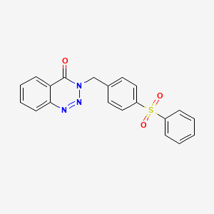 3-[4-(phenylsulfonyl)benzyl]-1,2,3-benzotriazin-4(3H)-one