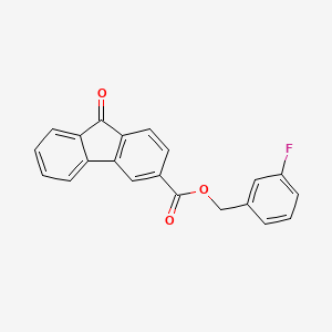 3-fluorobenzyl 9-oxo-9H-fluorene-3-carboxylate