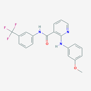 2-[(3-methoxyphenyl)amino]-N-[3-(trifluoromethyl)phenyl]pyridine-3-carboxamide