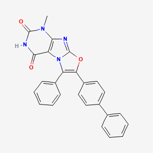 molecular formula C26H18N4O3 B3612234 7-biphenyl-4-yl-1-methyl-6-phenyl[1,3]oxazolo[2,3-f]purine-2,4(1H,3H)-dione 