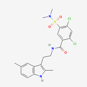 2,4-dichloro-5-[(dimethylamino)sulfonyl]-N-[2-(2,5-dimethyl-1H-indol-3-yl)ethyl]benzamide