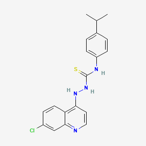 3-[(7-CHLOROQUINOLIN-4-YL)AMINO]-1-[4-(PROPAN-2-YL)PHENYL]THIOUREA