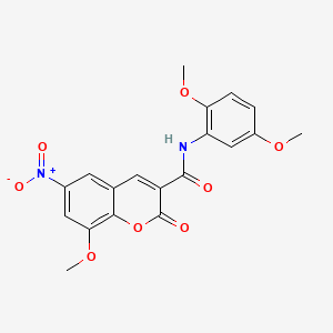 N-(2,5-dimethoxyphenyl)-8-methoxy-6-nitro-2-oxo-2H-chromene-3-carboxamide