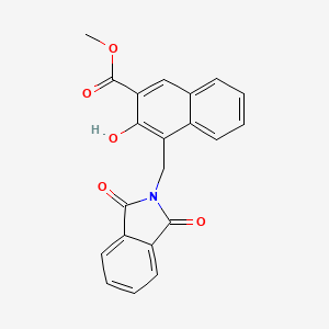 methyl 4-[(1,3-dioxo-1,3-dihydro-2H-isoindol-2-yl)methyl]-3-hydroxy-2-naphthoate