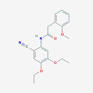 N-(2-cyano-4,5-diethoxyphenyl)-2-(2-methoxyphenyl)acetamide