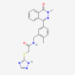 N-[2-methyl-5-(3-methyl-4-oxo-3,4-dihydro-1-phthalazinyl)benzyl]-2-(4H-1,2,4-triazol-3-ylthio)acetamide