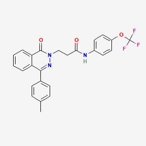 3-[4-(4-METHYLPHENYL)-1-OXO-1,2-DIHYDROPHTHALAZIN-2-YL]-N-[4-(TRIFLUOROMETHOXY)PHENYL]PROPANAMIDE