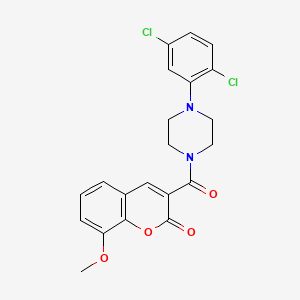 3-[4-(2,5-DICHLOROPHENYL)PIPERAZINE-1-CARBONYL]-8-METHOXY-2H-CHROMEN-2-ONE