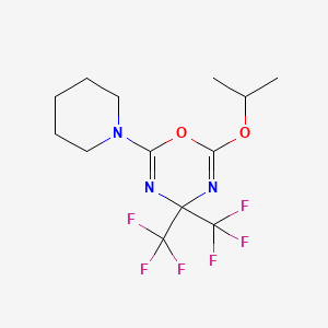 2-isopropoxy-6-piperidin-1-yl-4,4-bis(trifluoromethyl)-4H-1,3,5-oxadiazine