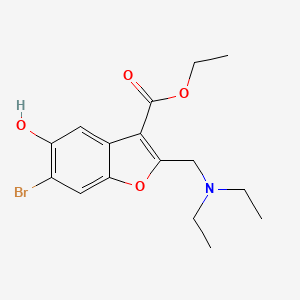 ethyl 6-bromo-2-[(diethylamino)methyl]-5-hydroxy-1-benzofuran-3-carboxylate