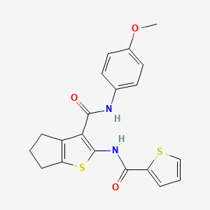 N-(4-methoxyphenyl)-2-[(2-thienylcarbonyl)amino]-5,6-dihydro-4H-cyclopenta[b]thiophene-3-carboxamide