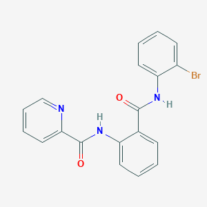 molecular formula C19H14BrN3O2 B3612647 N-(2-{[(2-bromophenyl)amino]carbonyl}phenyl)-2-pyridinecarboxamide 