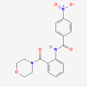 N-[2-(4-morpholinylcarbonyl)phenyl]-4-nitrobenzamide