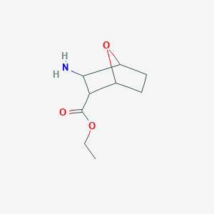 molecular formula C9H11NO5 B036127 Ethyl 3-amino-7-oxabicyclo[2.2.1]heptane-2-carboxylate CAS No. 1212263-59-6