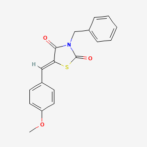 3-benzyl-5-(4-methoxybenzylidene)-1,3-thiazolidine-2,4-dione