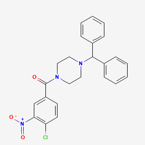 1-(4-chloro-3-nitrobenzoyl)-4-(diphenylmethyl)piperazine