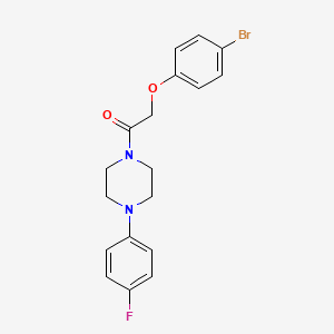 molecular formula C18H18BrFN2O2 B3612770 1-[(4-bromophenoxy)acetyl]-4-(4-fluorophenyl)piperazine 