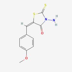 3-amino-5-(4-methoxybenzylidene)-2-thioxo-1,3-thiazolidin-4-one