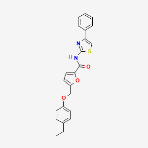 5-[(4-ethylphenoxy)methyl]-N-(4-phenyl-1,3-thiazol-2-yl)-2-furamide