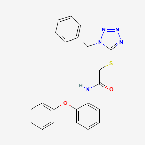 2-[(1-benzyl-1H-tetrazol-5-yl)thio]-N-(2-phenoxyphenyl)acetamide