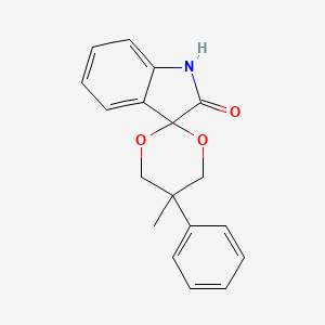 5-methyl-5-phenylspiro[1,3-dioxane-2,3'-indol]-2'(1'H)-one